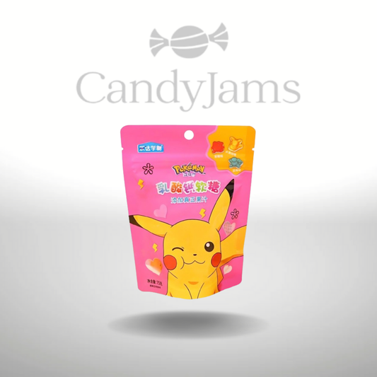 GRATIS GESCHENK | Pokemon Soft Sweets Peach, Strawberry &amp; Blueberry Asia 75g (doos van 8) Houdbaar tot: 11 december 2024