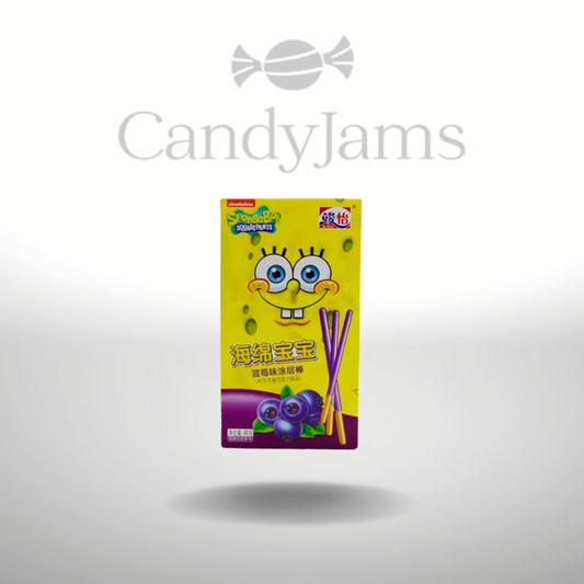 SpongeBob SquarePants Coated Stick Blueberry Asia 48g    (Karton mit 36 Stück) MHD: 07.04.25