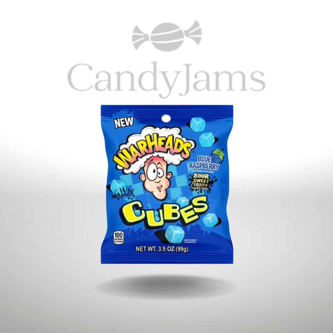 Warheads Cubes Blue Raspberry 99g (Karton mit 12 Stück) MHD: 10.06.2025