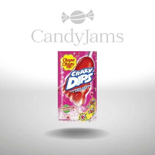 Chupa Chups Crazy Dips Aardbei 14g (doos van 24)