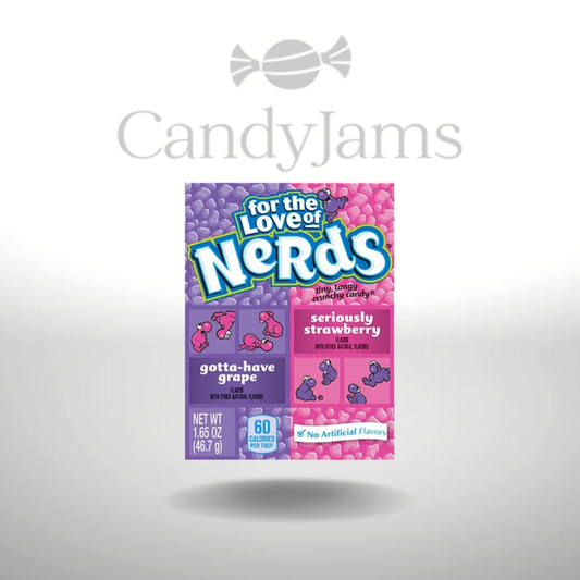 Nerds Druif &amp; Aardbei 46,7g (doos van 36 stuks)
 Houdbaarheidsdatum: 07.2025