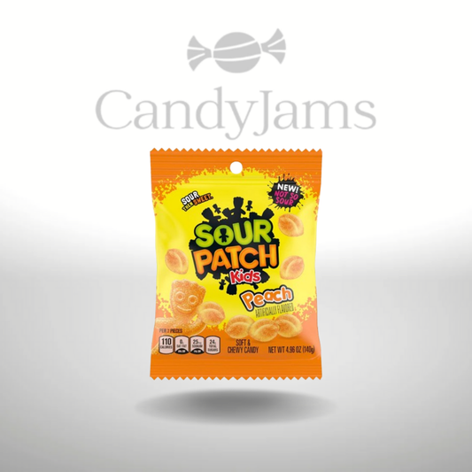 Sour Patch Kids Peach 101g (Karton mit 12 Stück) MHD: