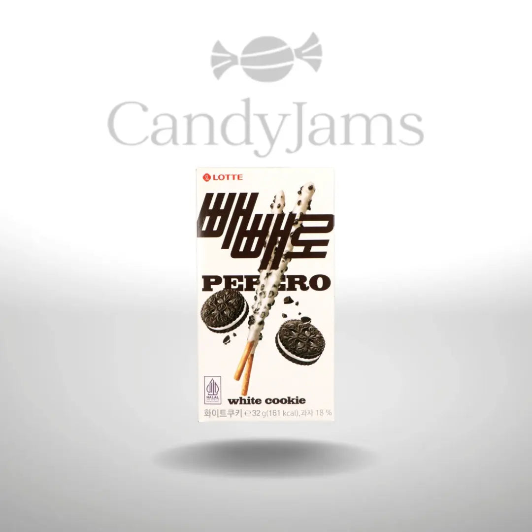 KR | LOTTE | Pepero - White Cookie Sticks - Local | 32g (Karton mit 40 Stück) MHD: Candy Jams