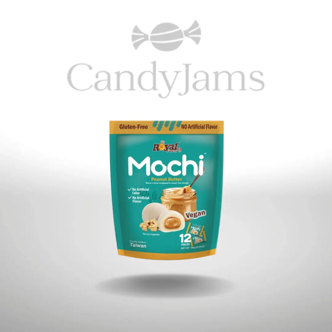 TW | Royal Family | Mochi - Peanut Butter | 120g (Karton mit 12 Stück) MHD: 03.12.2025 Candy Jams