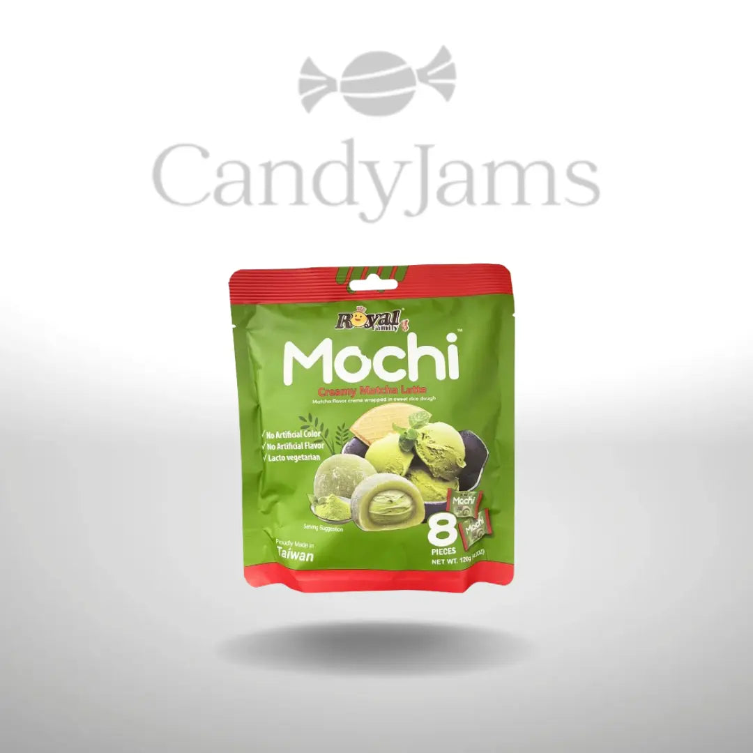 TW | Royal Family | Mochi - Creamy Matcha Latte | 120g (Karton mit 12 Stück) MHD:27.11.2025 Candy Jams