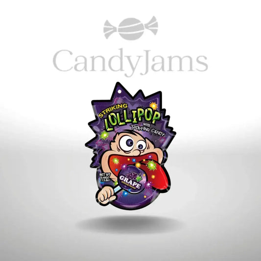 Striking - Lollipop Popping Candy Grape Strip 13.8g (Karton mit  Stück) MHD: 18.08.26 Candy Jams