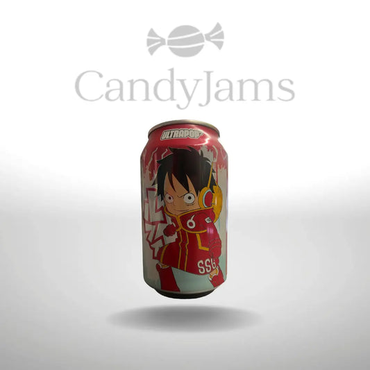 Ultra Pop Luffy Strawberry 0,33l (Karton mit 24 Stück) MHD: 28.03.2027 Candy Jams