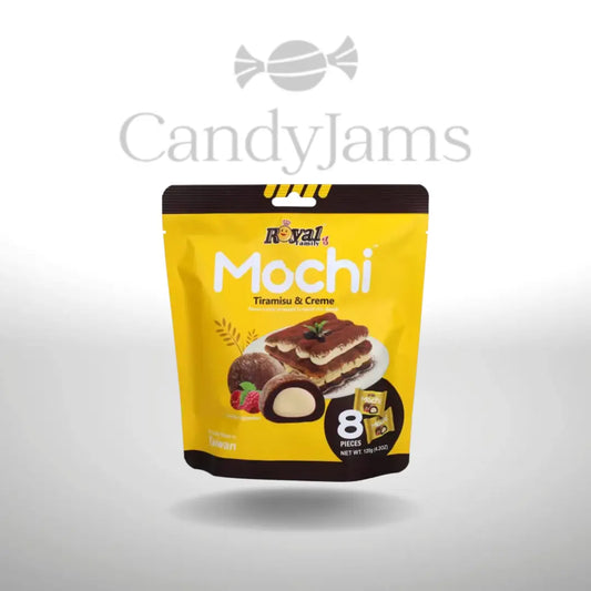 Royal Family - Mochi Tiramisu & Creme 120g (Karton mit 24 Stück) MHD: Candy Jams